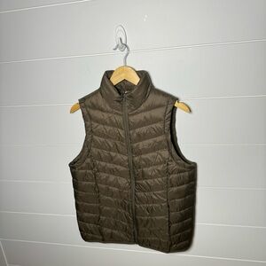 Green Quilted Puffer Vest